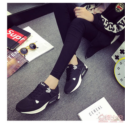 【锐行鞋业新品推荐】时尚与功能兼备 新款韩版厚底透气网面运动女鞋